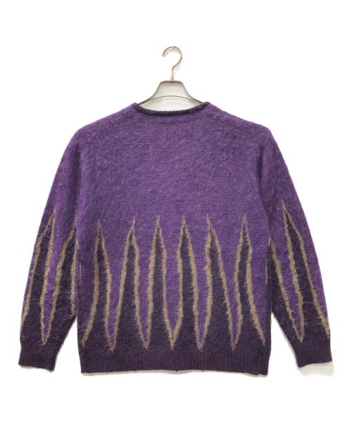 Needles（ニードルズ）Needles (ニードルズ) JOURNAL STANDARD (ジャーナルスタンダード) Mohair Cardigan/モヘヤカーディガン パープル サイズ:Lの古着・服飾アイテム