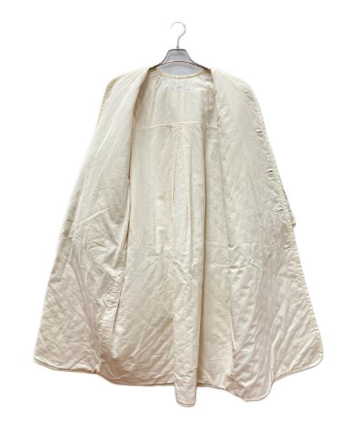 LABORATORY（ラボラトリー）LABORATORY (ラボラトリー) リネンキルティングコート アイボリー サイズ:SIZE FREEの古着・服飾アイテム