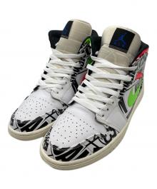 NIKE（ナイキ）の古着「Air Jordan 1 Mid "All Over Logos"」｜ホワイト