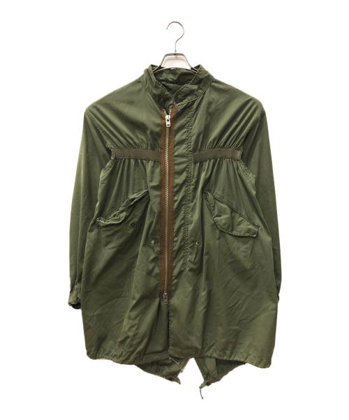 dahl'ia（ダリア）dahl'ia (ダリア) Ｍ-65リメイクフィッシュテールパーカー グリーン サイズ:記載なしの古着・服飾アイテム