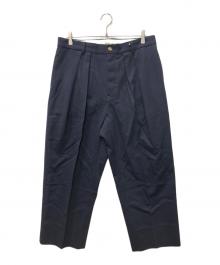 NEAT（ニート）の古着「l’echoppe 別注 USA タックチノパンツ」｜ネイビー