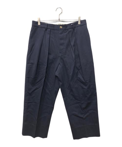 NEAT（ニート）NEAT (ニート) l’echoppe 別注 USA タックチノパンツ ネイビー サイズ:36 未使用品の古着・服飾アイテム