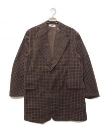 REVERBERATE（リバーバレイト）の古着「L'ECHOPPE 別注 GRID CORDUROY LONG JACKET」｜ブラウン