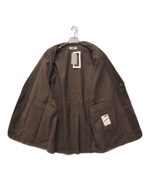 REVERBERATE（リバーバレイト）REVERBERATE (リバーバレイト) L'ECHOPPE 別注 GRID CORDUROY LONG JACKET ブラウン サイズ:40 未使用品の古着・服飾アイテム