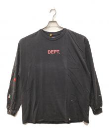 GALLERY DEPT（ギャラリー デプト）の古着「ペイント加工ロングスリーブカットソー」｜ブラック