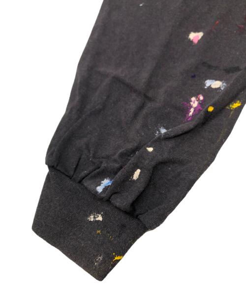 GALLERY DEPT（ギャラリー デプト）GALLERY DEPT (ギャラリー デプト) ペイント加工ロングスリーブカットソー ブラック サイズ:XLの古着・服飾アイテム