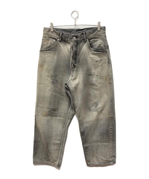 ANCELLM（アンセルム）ANCELLM (アンセルム) SELVEDGE TAPERED 5P BLACK DENIM PANTS グレー サイズ:SIZE 3の古着・服飾アイテム