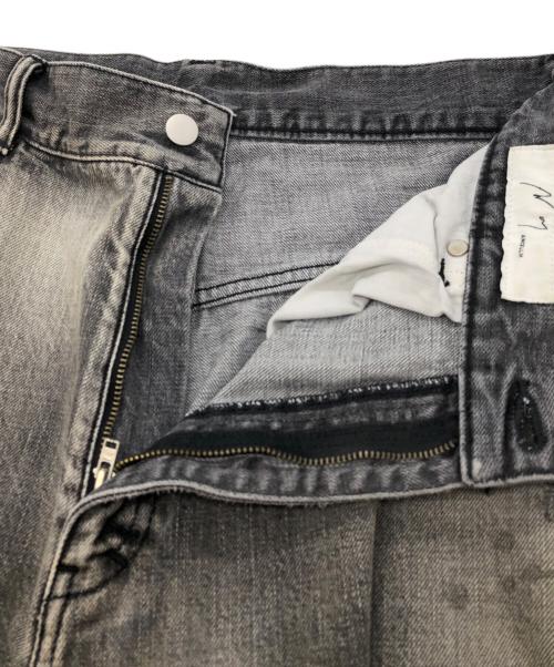 ANCELLM（アンセルム）ANCELLM (アンセルム) SELVEDGE TAPERED 5P BLACK DENIM PANTS グレー サイズ:SIZE 3の古着・服飾アイテム