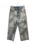 ANCELLM（アンセルム）の古着「DAMAGE SELVEDGE DENIM STRAIGHT 5P PANTS」｜ブルー