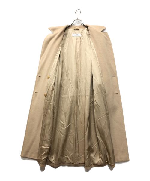 MaxMara（マックスマーラ）MaxMara (マックスマーラ) ダブルブレストキャメルコート ベージュ サイズ:42の古着・服飾アイテム