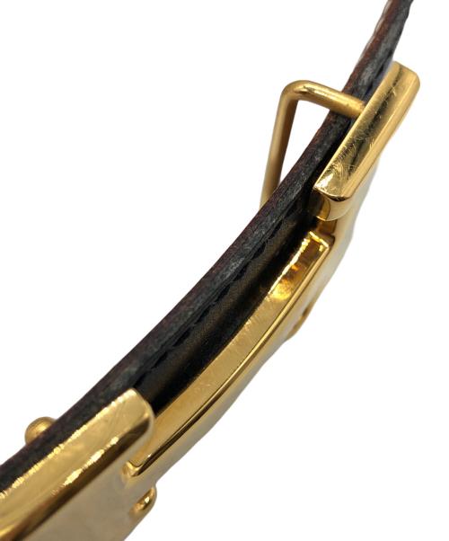 HERMES（エルメス）HERMES (エルメス) コンスタンス Hバックルベルト ブラック×ゴールドの古着・服飾アイテム
