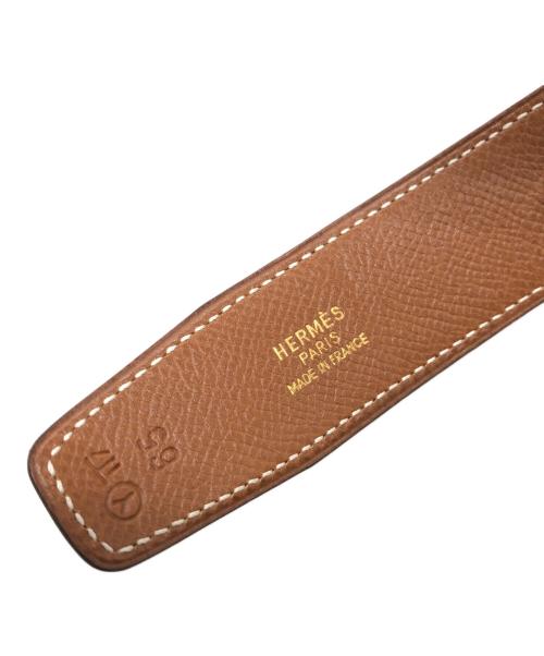 HERMES（エルメス）HERMES (エルメス) コンスタンス Hバックルベルト ブラック×ゴールドの古着・服飾アイテム