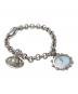 Vivienne Westwood (ヴィヴィアンウエストウッド) ミルククラウン ブレスレットウォッチ シルバー×ブルー：20000円