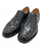 CHURCH'Sチャーチ）の古着「Burwood 2S スタッズブローグシューズ」｜ブラック