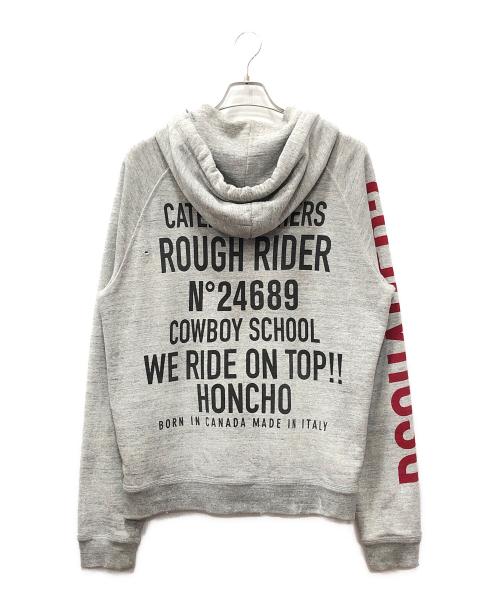 DSQUARED2（ディースクエアード）DSQUARED2 (ディースクエアード) ダメージ加工ジップパーカー グレー サイズ:SIZE Mの古着・服飾アイテム