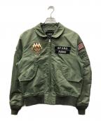 AVIREXアヴィレックス）の古着「CWU-36P NEWYORK AIR NATIONAL GUARD フライトジャケット」｜カーキ