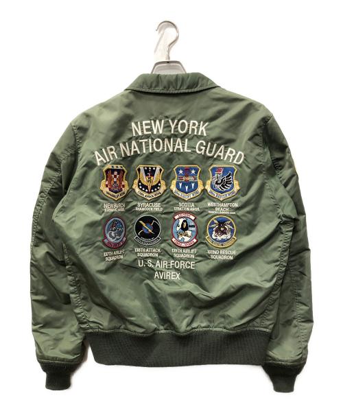 AVIREX（アヴィレックス）AVIREX (アヴィレックス) CWU-36P NEWYORK AIR NATIONAL GUARD フライトジャケット カーキ サイズ:SIZE Lの古着・服飾アイテム