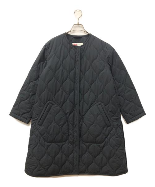 Traditional Weatherwear（トラディショナルウェザーウェア）Traditional Weatherwear (トラディショナルウェザーウェア) ARKLEY ZIP LONG キルティングコート ブラック サイズ:34の古着・服飾アイテム