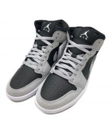 NIKE（ナイキ）の古着「Air Jordan 1 Mid Light Smoke Grey」｜グレー×ブラック