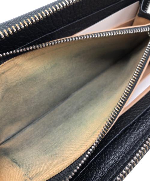 Maison Margiela（メゾンマルジェラ）Maison Margiela (メゾンマルジェラ) ラウンドファスナー長財布 ブラックの古着・服飾アイテム