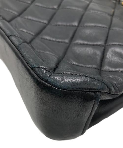 CHANEL（シャネル）CHANEL (シャネル) マトラッセラムスキンがま口チェーン2WAYバッグ ブラックの古着・服飾アイテム