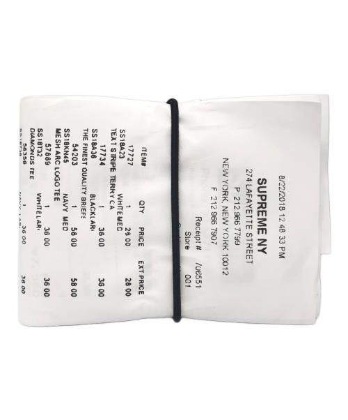 SUPREME（シュプリーム）SUPREME (シュプリーム) MM6 Maison Margiela (エムエムシックスメゾンマルジェラ) Receipt Wallet ホワイトの古着・服飾アイテム