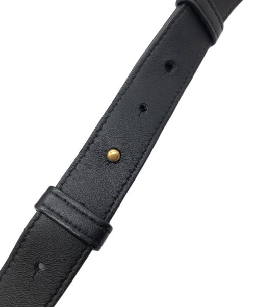 BOTTEGA VENETA（ボッテガベネタ）BOTTEGA VENETA (ボッテガベネタ) カセットレザーウエストバッグ ブラックの古着・服飾アイテム