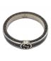 GUCCI (グッチ) インターロッキングGリング-ブラックライン- シルバー サイズ:20：22000円