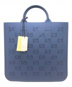 GUCCIグッチ）の古着「チルドレンラバートートバッグ」｜ブルー