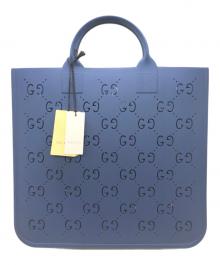 GUCCI（グッチ）の古着「チルドレンラバートートバッグ」｜ブルー