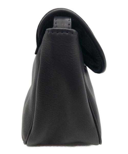 MR.OLIVE（ミスターオリーブ）MR.OLIVE (ミスターオリーブ) IMPERMA-LEATHER SHOULDER BAG ブラックの古着・服飾アイテム
