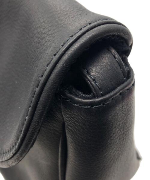 MR.OLIVE（ミスターオリーブ）MR.OLIVE (ミスターオリーブ) IMPERMA-LEATHER SHOULDER BAG ブラックの古着・服飾アイテム