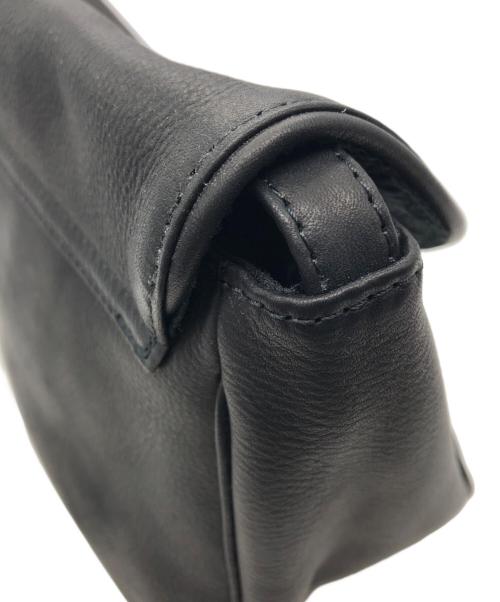 MR.OLIVE（ミスターオリーブ）MR.OLIVE (ミスターオリーブ) IMPERMA-LEATHER SHOULDER BAG ブラックの古着・服飾アイテム