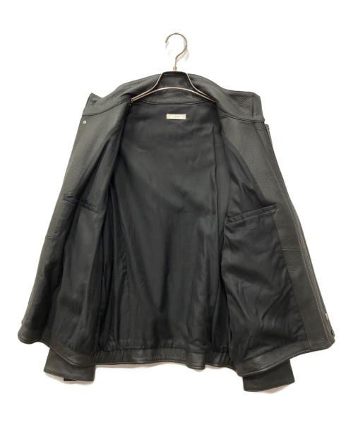 LIDnM（リドム）LIDnM (リドム) VINTAGE GOAT RIDING BLOUSON/レザージャケット ブラック サイズ:Lの古着・服飾アイテム