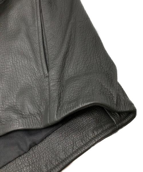 LIDnM（リドム）LIDnM (リドム) VINTAGE GOAT RIDING BLOUSON/レザージャケット ブラック サイズ:Lの古着・服飾アイテム