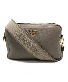 PRADA（プラダ）の古着「VIT.DAINO SOFTショルダーバッグ」｜ベージュ