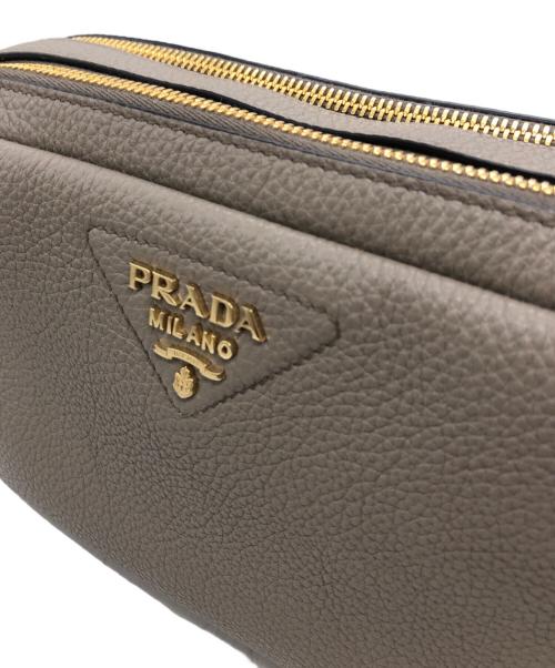 PRADA（プラダ）PRADA (プラダ) VIT.DAINO SOFTショルダーバッグ ベージュ サイズ:下記参照の古着・服飾アイテム
