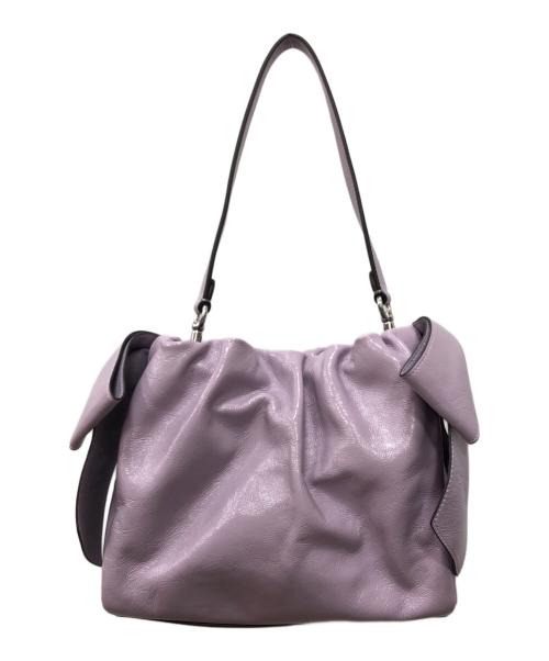 COACH（コーチ）COACH (コーチ) フェイ ドローストリングバッグ・ボウ パープル サイズ:下記参照の古着・服飾アイテム
