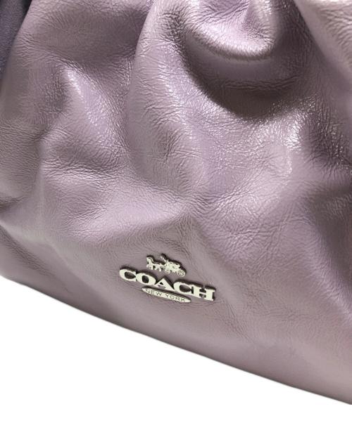 COACH（コーチ）COACH (コーチ) フェイ ドローストリングバッグ・ボウ パープル サイズ:下記参照の古着・服飾アイテム