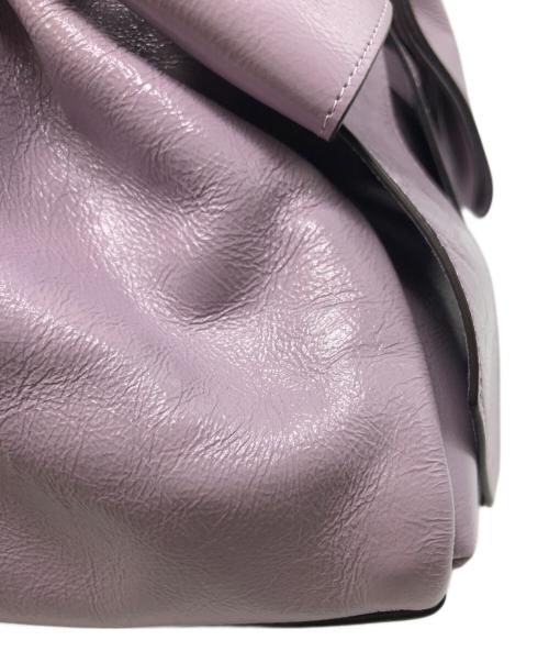 COACH（コーチ）COACH (コーチ) フェイ ドローストリングバッグ・ボウ パープル サイズ:下記参照の古着・服飾アイテム