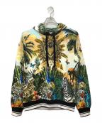 DOLCE & GABBANAドルチェ＆ガッバーナ）の古着「tropical king プリントパーカー」｜グリーン