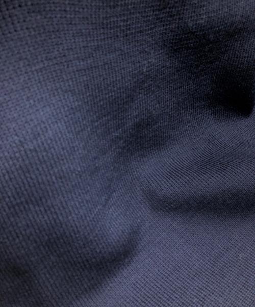 BOTTEGA VENETA（ボッテガベネタ）BOTTEGA VENETA (ボッテガベネタ) ジャガードカラーニット ネイビー サイズ:SIZE Lの古着・服飾アイテム