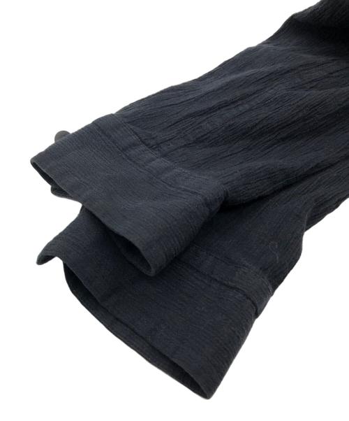 ISSEY MIYAKE MEN（イッセイミヤケメン）ISSEY MIYAKE MEN (イッセイミヤケメン) シワ加工バンドカラーシャツ ブラック サイズ:SIZE 3の古着・服飾アイテム