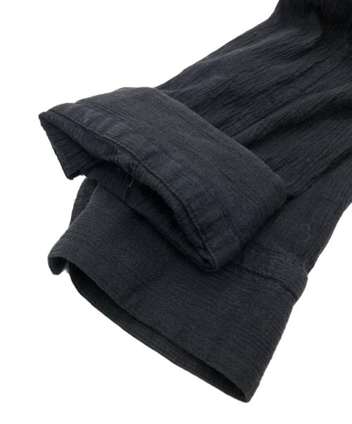 ISSEY MIYAKE MEN（イッセイミヤケメン）ISSEY MIYAKE MEN (イッセイミヤケメン) シワ加工バンドカラーシャツ ブラック サイズ:SIZE 3の古着・服飾アイテム