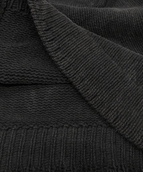 C.P COMPANY（シーピーカンパニー）C.P COMPANY (シーピーカンパニー) COTTON CHENILLE BOTTONED CARDIGAN ブラック サイズ:SIZE XLの古着・服飾アイテム