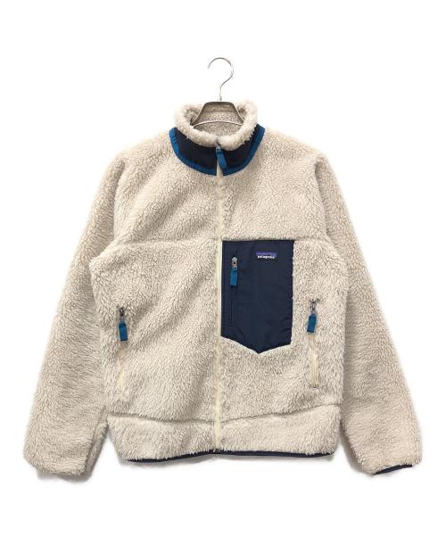 Patagonia（パタゴニア）Patagonia (パタゴニア) クラシックレトロXジャケット ナチュラル×ネイビー サイズ:Mの古着・服飾アイテム