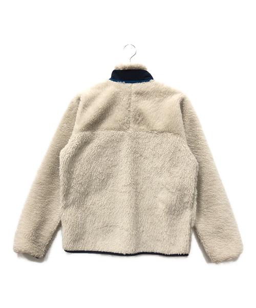 Patagonia（パタゴニア）Patagonia (パタゴニア) クラシックレトロXジャケット ナチュラル×ネイビー サイズ:Mの古着・服飾アイテム