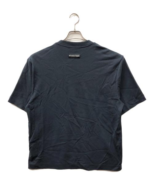 MARINE SERRE（マリーンセル）MARINE SERRE (マリーンセル) Scout Patches Crewneck T-Shirt ネイビー サイズ:SIZE XLの古着・服飾アイテム
