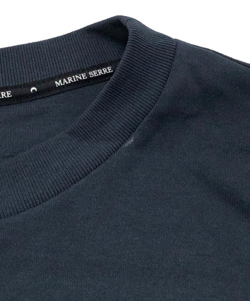 MARINE SERRE（マリーンセル）MARINE SERRE (マリーンセル) Scout Patches Crewneck T-Shirt ネイビー サイズ:SIZE XLの古着・服飾アイテム