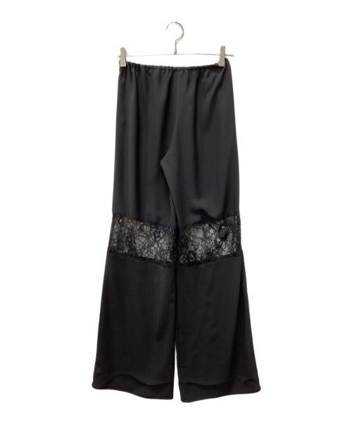 YANMI（ヤンミ）YANMI (ヤンミ) LACE PANEL PANTS 26SS ブラック サイズ:SIZE 2の古着・服飾アイテム